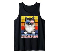 Ragdoll Cat 4th of July Merica American Mericat Cats Lovers Canotta