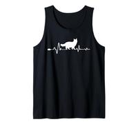 Ragdoll Cat Heartbeat Funny Kitten for Cats Lovers Canotta