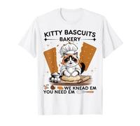 Ragdoll Cat Kitty Biscotti Panetteria Cuoco Chef Sorriso Gatto Amore Maglietta