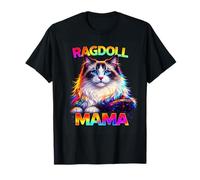 Ragdoll Cat Mama Pop Art Cute Ragdoll Mom Occhiali da Sole Maglietta