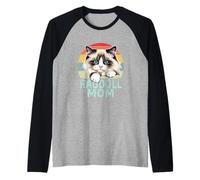 Ragdoll Cat Mom Retro Vintage Divertente I Love My Ragdoll Cat Maglia con Maniche Raglan