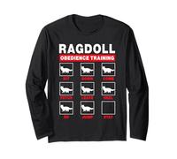 Ragdoll Cat Obedience Training Funny Kitten Lover Maglia a Manica