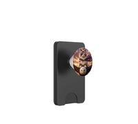 Ragdoll Cat on Bald Eagle Bandiera Americana Occhiali USA Kitty PopSockets PopWallet per MagSafe