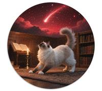Ragdoll Rundes 1000 Puzzle Animals Rundes Puzzle Familienpuzzle Schwieriges Großes Puzzle Pädagogisches Puzzle Für Erwachsene Und Kinder Bunte Kunst 1000pcs (67.5x67.5cm)