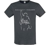 Rage Against The Machine Amplified Collection - The Battle of LA Uomo T-Shirt Carbone XL