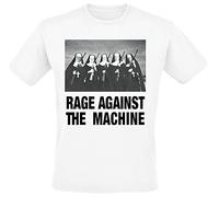 Rage Against The Machine Nuns And Guns Uomo T-Shirt Bianco M 100% Cotone Regular
