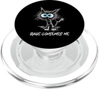 Rage Consumes Me Cat Sarcastico Rabbia Divertente Kitty Sarcastico PopSockets PopGrip per MagSafe