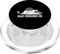 Rage Consumes Me Cat Sarcastico Rabbia Divertente Kitty Sarcastico PopSockets PopGrip per MagSafe