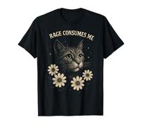 Rage Consumes Me Funny Cat Meme Maglietta