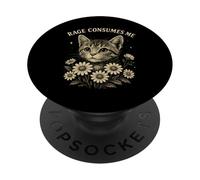Rage Consumes Me Funny Cat Meme PopSockets PopGrip Adesivo