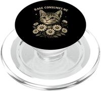 Rage Consumes Me Funny Cat Meme PopSockets PopGrip per MagSafe