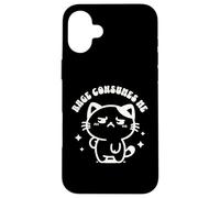 Rage Consumes Me Funny Kitten in a Hammock Cute Cat Ironic Custodia per iPhone 16 Plus