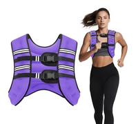 Ragebby Gilet ponderato, 9,1 kg, per uomo e donna, con striscia riflettente, regolabile, per allenamento, allenamento della forza, corsa, fitness