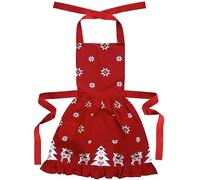 Ragged Rose Fir Apron Abete Betty, Cotone, Grembiule Natalizio Rosso retrò, Standard, Taglia Unica