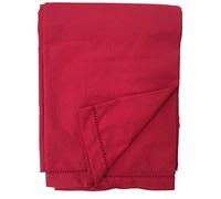 Ragged Rose Tovaglia Tessa Tinta Unita, 100% Popeline di Cotone, Rosso, 140 x 230 CMS