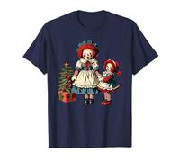 Raggedy Ann Dolls e un piccolo albero di Natale Maglietta