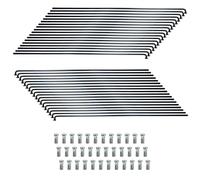 Raggi ACESOME per Bicicletta 10/36 Pezzi con Nipplo, 71-253mm, Diametro 2.5mm Raggi in Acciaio/Inox per Mountain Bike 12G per MTB, Downhill, Trekking, e più Bici da Città (10, 222mm)