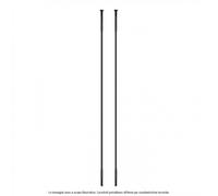Raggi Bici D-Light Inox Neri 280mm Straight Pull con Nipples Ottone 12mm (4 pz)