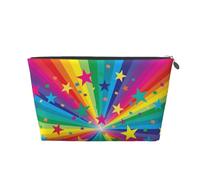 Raggi Di Coriandoli Arcobaleno E Stelle, Borsa da toilette Borsa per trucco Borsa per cosmetici Borsa da toilette da viaggio portatile