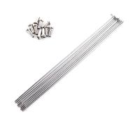 Raggi e nippli per bici elettrica in acciaio inox di alta qualità, design flessibile per ruote da 26"/27,5"/700C, kit di riparazione per ruote da strada/MTB/ibrida - Set di raggi ad alta resistenza