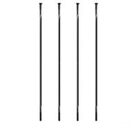 Raggi in acciaio inox T302 per bici 14G design ultraleggero con 20 nippli abbinati (270 mm Wing20)