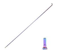 Raggi per bicicletta da strada in acciaio inossidabile con rivestimento a grana di olio, diametro 2 0 mm, lunghezze 257 293 mm, filettati, compatibili con chiavi a raggi standard (293 mm)