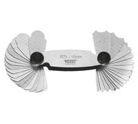 Raggimetro calibro radiale in acciaio raggio di forme concave e convesse 30 lame