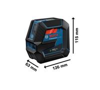 Raggio laser verde combinato GCL 2-50 G + RM 10 (scatola di cartone) BOSCH