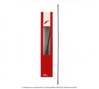 Raggio R0-217R Rosso per Ruote Racing Zero DB Anteriore SX Posteriore DX