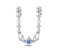 Raggiungere per Stelle Catena di Sicurezza Fascino, Fascino per Braccialetto, Compatibile con Braccialetto Pandora Neckalce