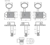 Raggiungi la melodia perfetta con picchetti accordatura argento per chitarra ele