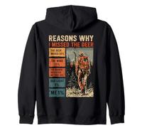 Ragioni per Cui Mi Sono Perso Il Cervo Divertente Caccia Cacciatore Uomini papà Felpa con Cappuccio