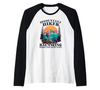 Ragioniere Escursionista Bilanciamento Libri Mappe dei Maglia con Maniche Raglan