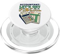 Ragioniere Let's Get Fiscal Funny CPA Tax Pun Design PopSockets PopGrip per MagSafe