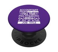 Ragioniere Mamma Multitasking Ninja Humor Citazione PopSockets PopGrip Adesivo
