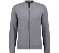 RAGMAN Cardigan da uomo con struttura fine, cotone/cashmere, Grigio medio-015, L