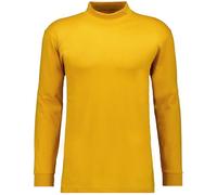 RAGMAN Maglia da uomo con colletto alla coreana a maniche lunghe, S