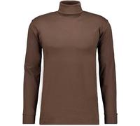 RAGMAN Maglietta a collo alto a maniche lunghe da uomo basic, L