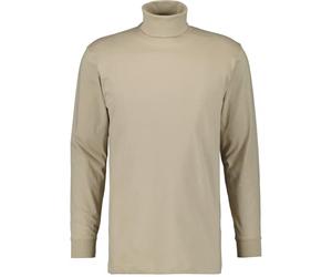 RAGMAN Maglietta a collo alto a maniche lunghe da uomo basic, L