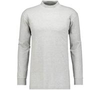 Ragman Maglietta a maniche lunghe Mao a maniche lunghe da uomo, Grigio-mix-012, L