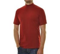 Ragman - Maglietta, Mao, Manica Corta, da Uomo Bordeaux (Weinrot-061) 50 cm