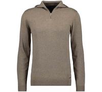 RAGMAN Maglione da uomo con colletto alto e zip, Camel-084, S