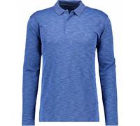 RAGMAN Polo a maniche lunghe da uomo, Blu-melange-765, XL