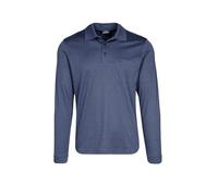 Ragman - Polo da uomo a maniche lunghe azzurro M