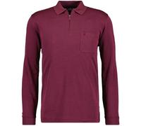 RAGMAN Polo da uomo a maglia fine a maniche lunghe, Berry-620, XXL