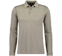 RAGMAN Polo Softknit da uomo a maniche lunghe con tasca sul petto, L