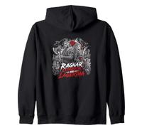 Ragnar Lothbrok e Lagertha Viking Warriors Felpa con Cappuccio