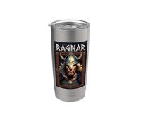 Ragnar Lothbrok Re vichingo Bicchiere termico in acciaio inox doppia parete