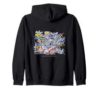 Ragnarok Logo History - Design Classico della Collezione Legacy Felpa con Cappuccio