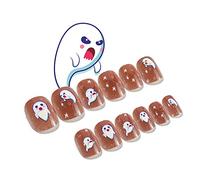 Ragnatela Halloween Indossare Medio Lungo Manicure Finte Unghie Salva Per Tempo Indossare Stampare Su Unghie Bambino Adulto